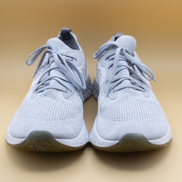 Nike Epic React Flyknit Wolf Grey Running Shoes AQ0067-002 Men's Size 11.5 - Picture 2 of 8
